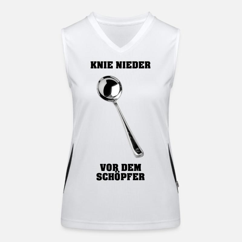 Kneel down before the Creator Women's Functional Contrast Tank Top