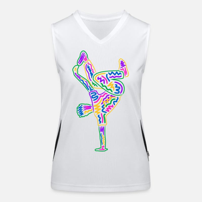 Breakdancing Breakdancer Colorful Boys Breakdance Women's Functional Contrast Tank Top