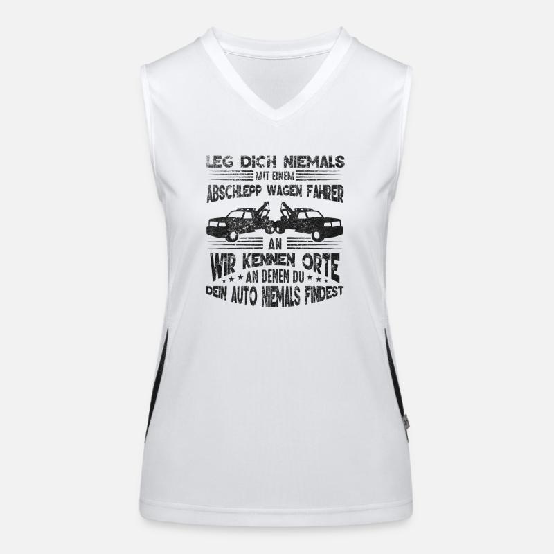 Abschleppdienst Geschenkideen Funktionelles Kontrast-Tank Top für Frauen