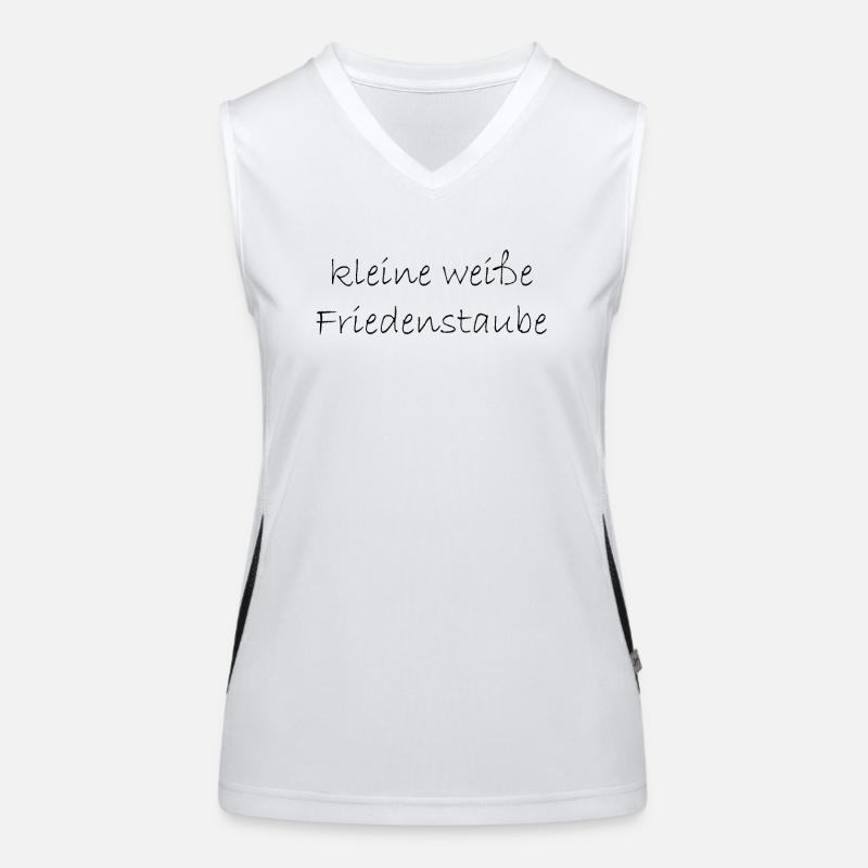 kleine weisse friedenstaube. Funktionelles Kontrast-Tank Top für Frauen