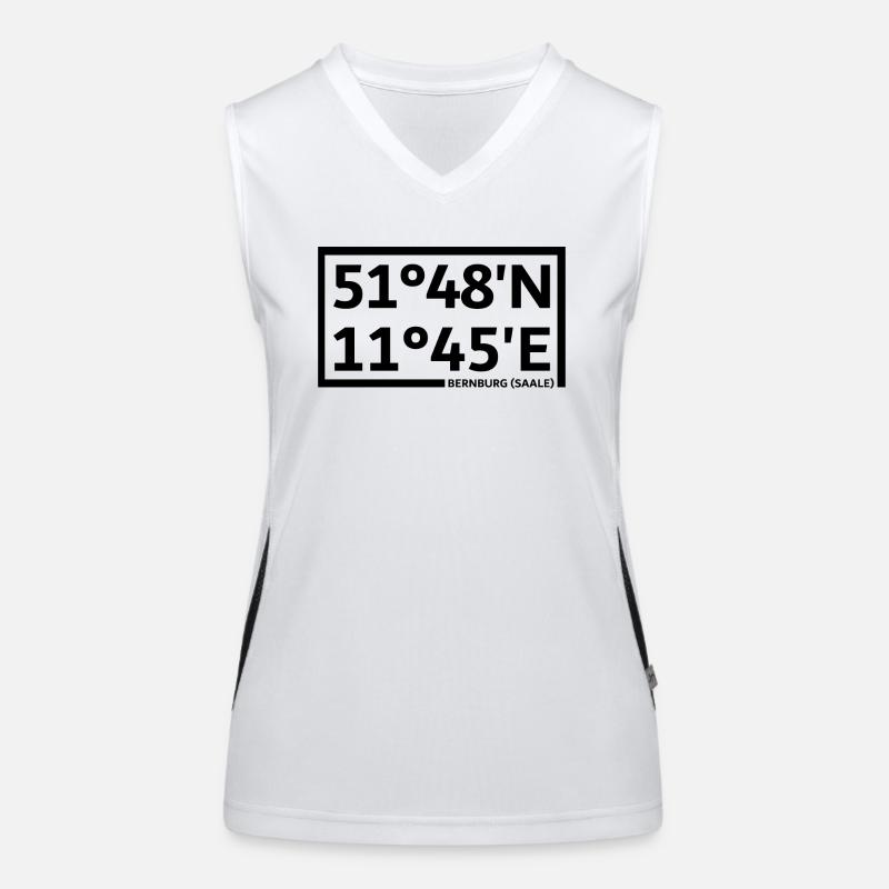 Bernburg (Saale) coordinates Women's Functional Contrast Tank Top