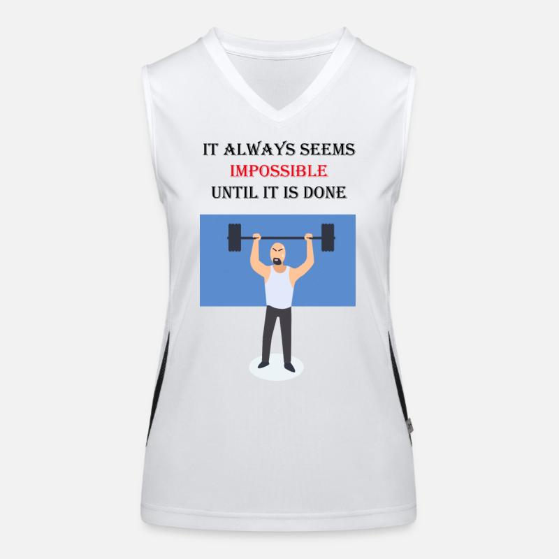 Sport Statement Geschenkidee Funktionelles Kontrast-Tank Top für Frauen