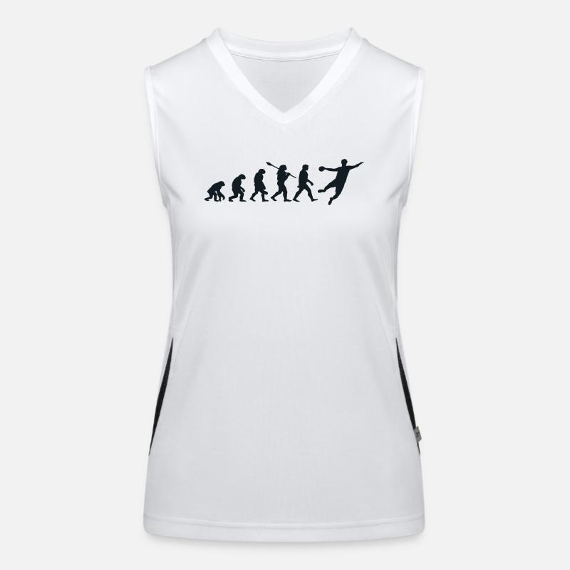 Darwin Evolution for Volleyballists 🏐 Women's Functional Contrast Tank Top