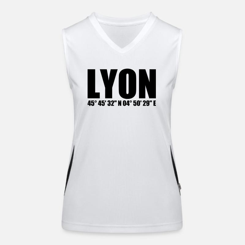 Coordonnées de Lyon Débardeur respirant contrasté Femme
