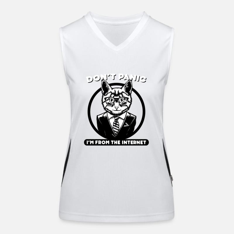 Dont Panic Women's Functional Contrast Tank Top