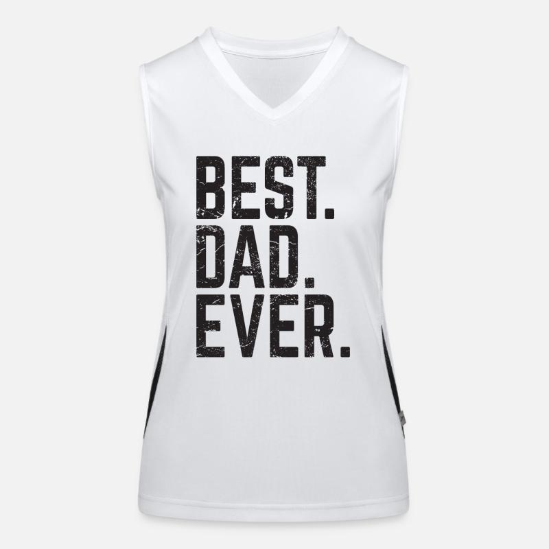 Best Dad Ever Women's Functional Contrast Tank Top