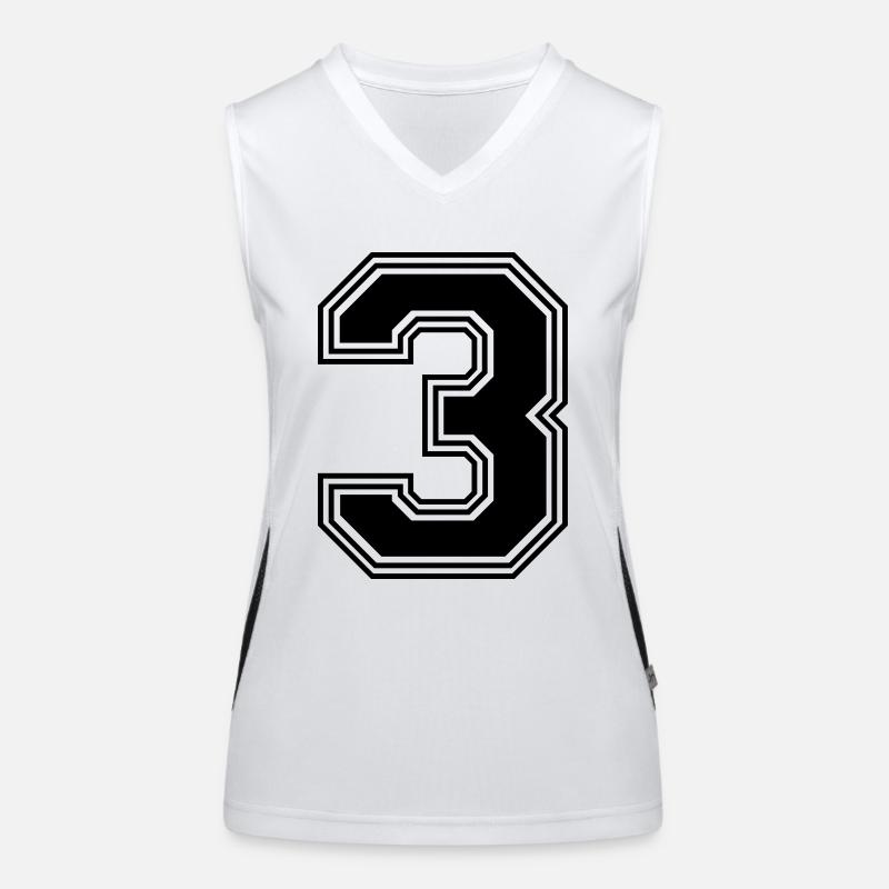 3_number_3_(s31) Women's Functional Contrast Tank Top