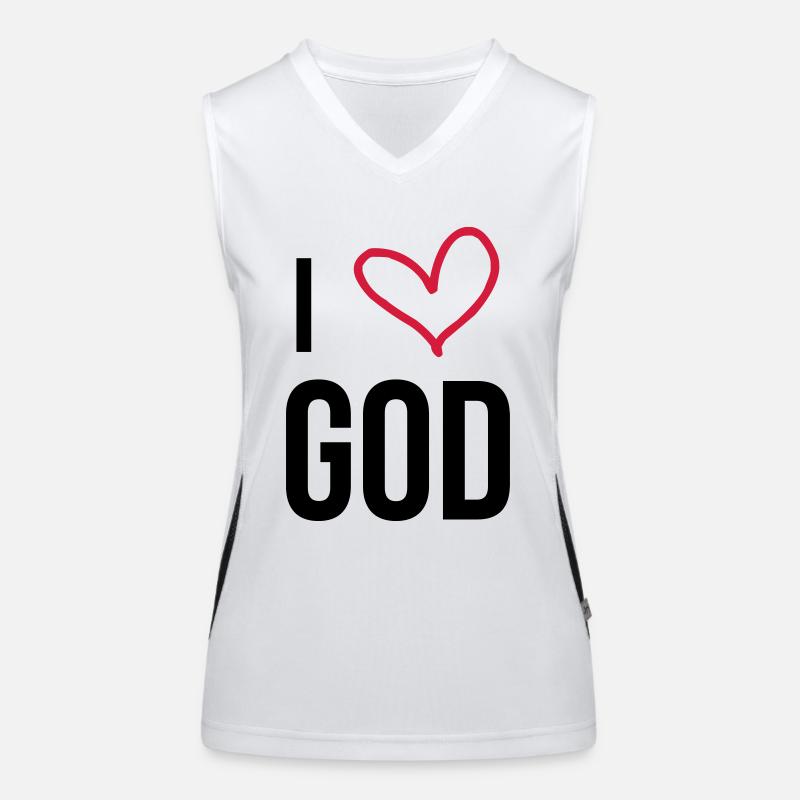 chrétien / chrétienne / catholique / religion Débardeur respirant contrasté Femme