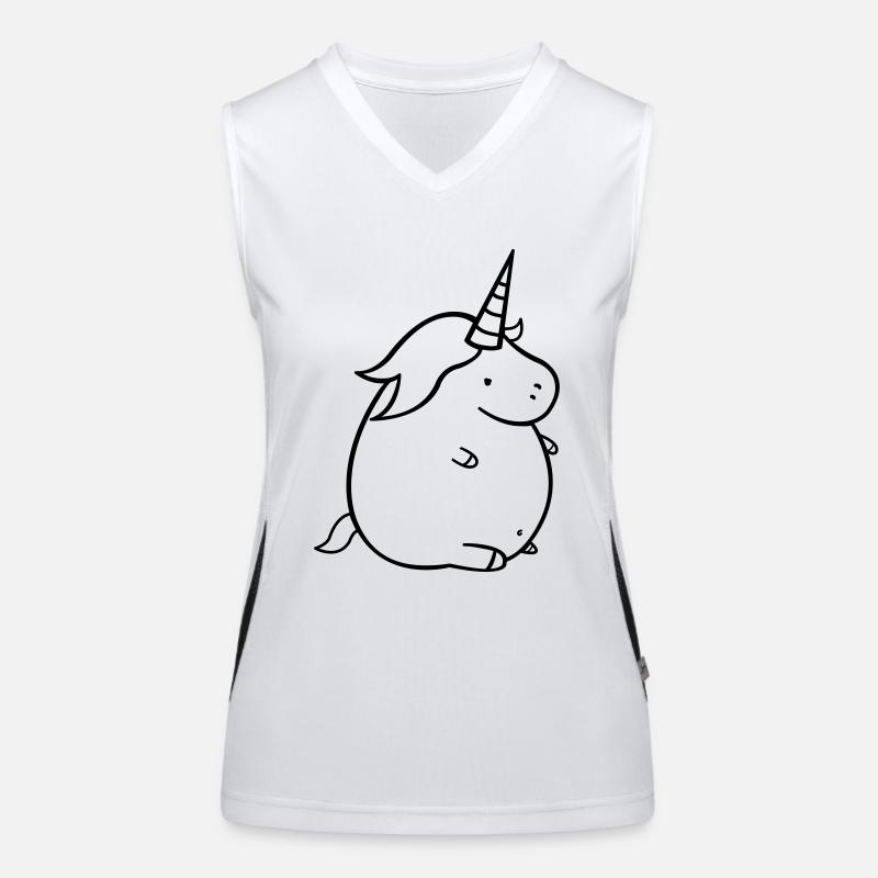 fat_unicorn Débardeur respirant contrasté Femme
