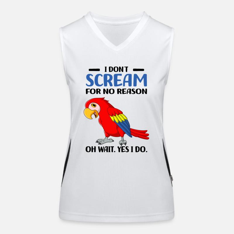 Perroquets Débardeur respirant contrasté Femme