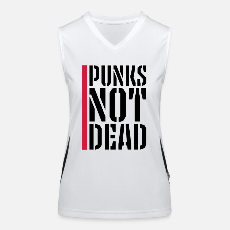 punks pas mort citation Débardeur respirant contrasté Femme