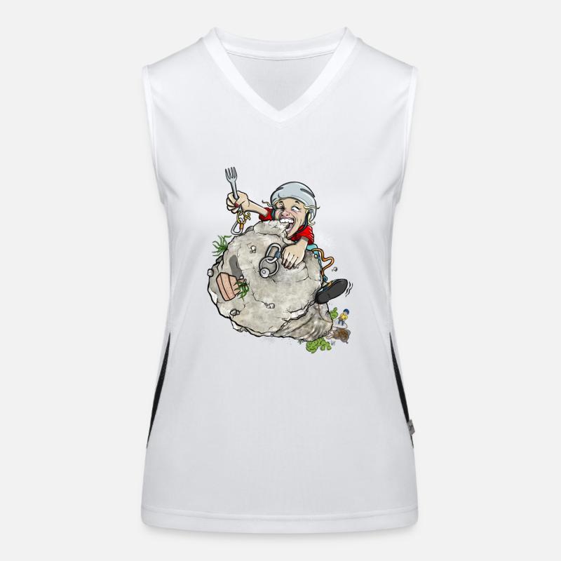 Felsgeschmack Funktionelles Kontrast-Tank Top für Frauen