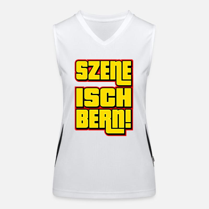 Szene Isch Bern Funktionelles Kontrast-Tank Top für Frauen