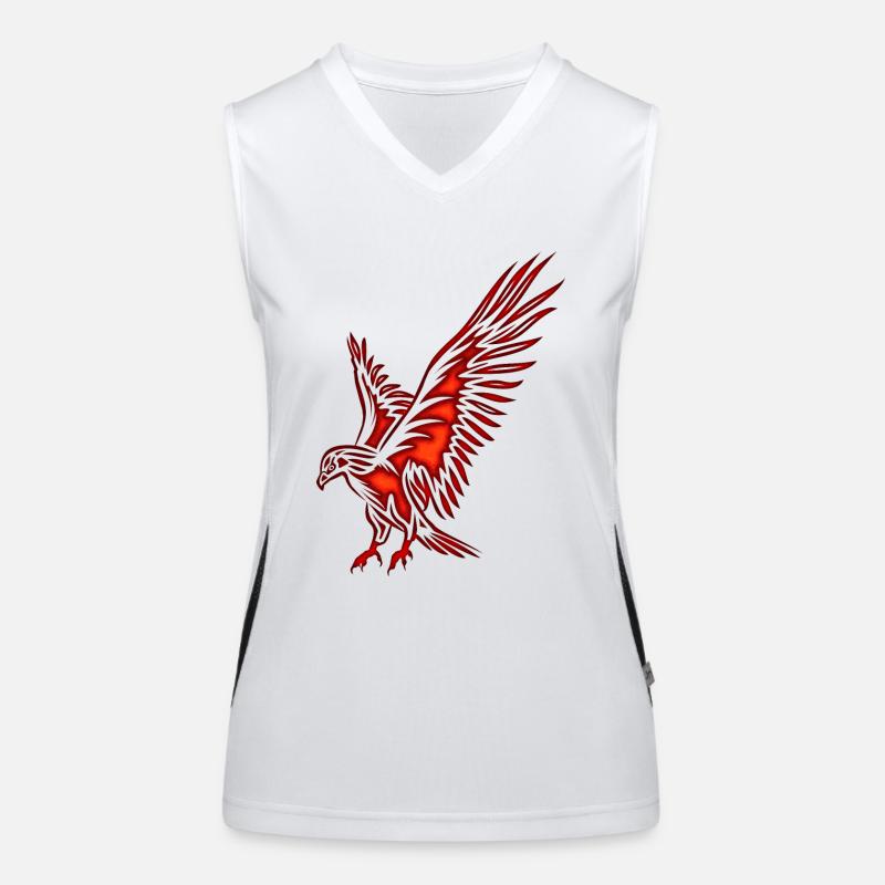 Flying Eagle, red Women's Functional Contrast Tank Top