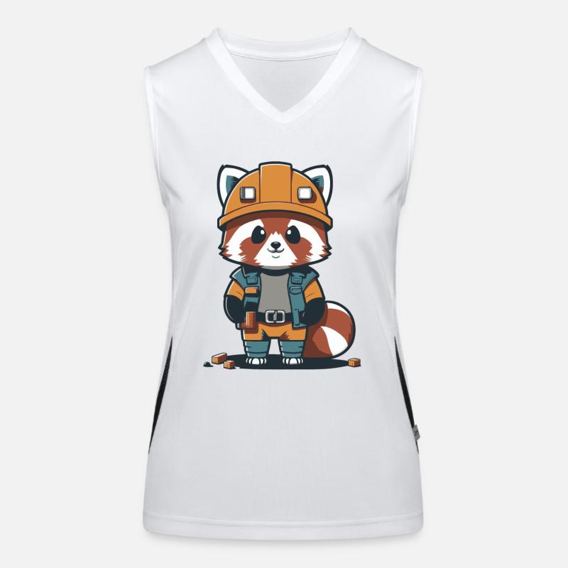 Ouvrier de la construction Red Panda Débardeur respirant contrasté Femme