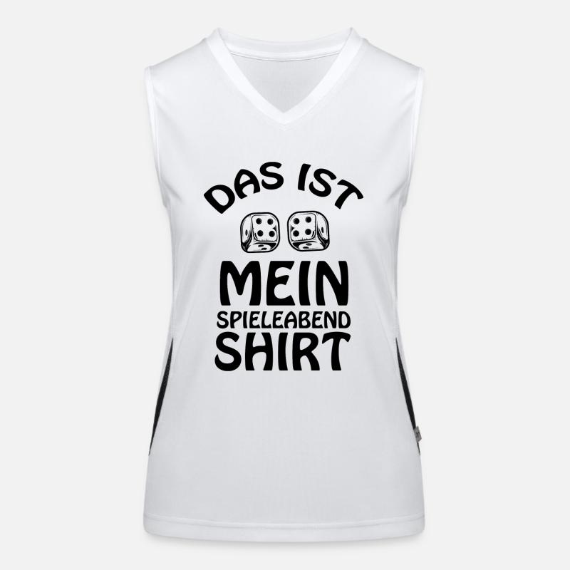 boardgame chess backgammon game night Funktionelles Kontrast-Tank Top für Frauen