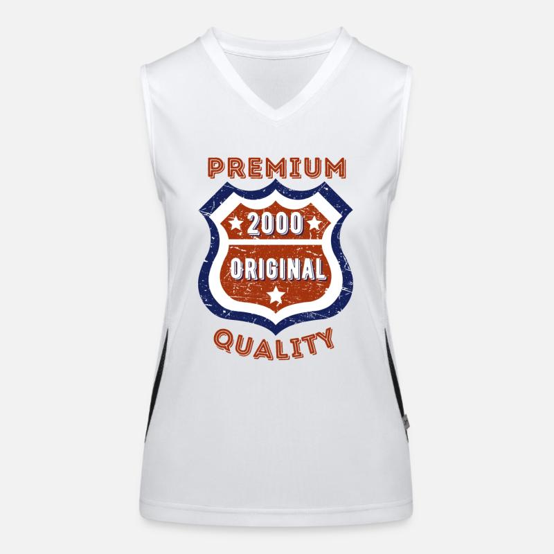 Qualité premium 2000 Débardeur respirant contrasté Femme