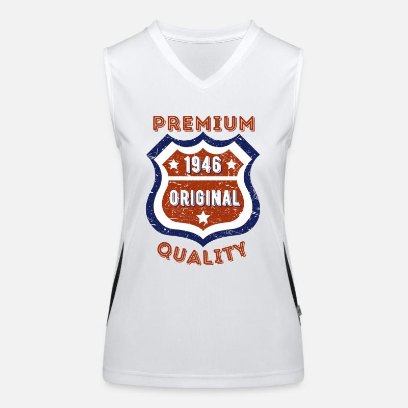 Qualité premium 1946 Débardeur respirant contrasté Femme