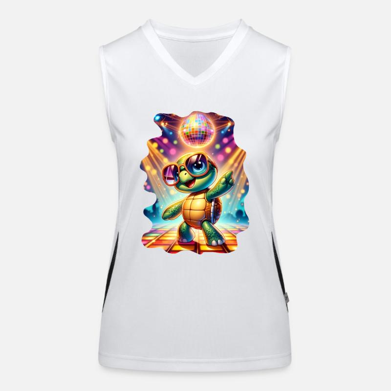 Party Turtle Women's Functional Contrast Tank Top