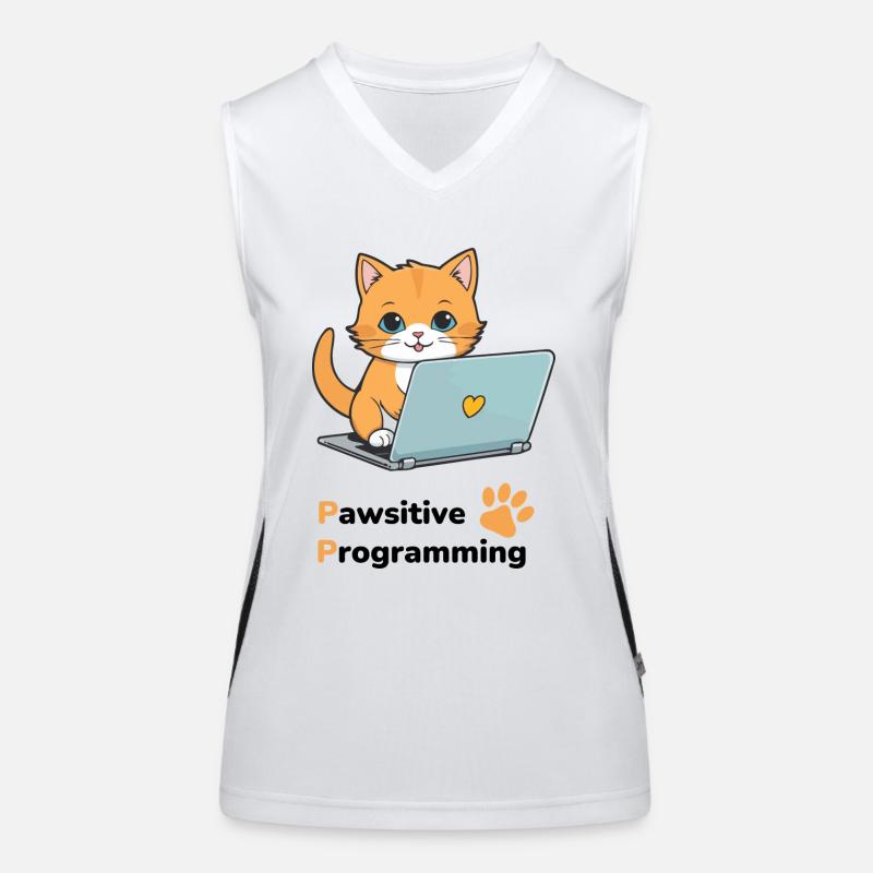 Pawsitive programming Women's Functional Contrast Tank Top