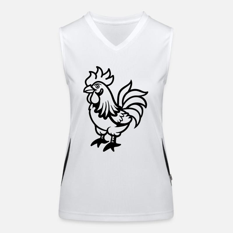 hahn comic Funktionelles Kontrast-Tank Top für Frauen