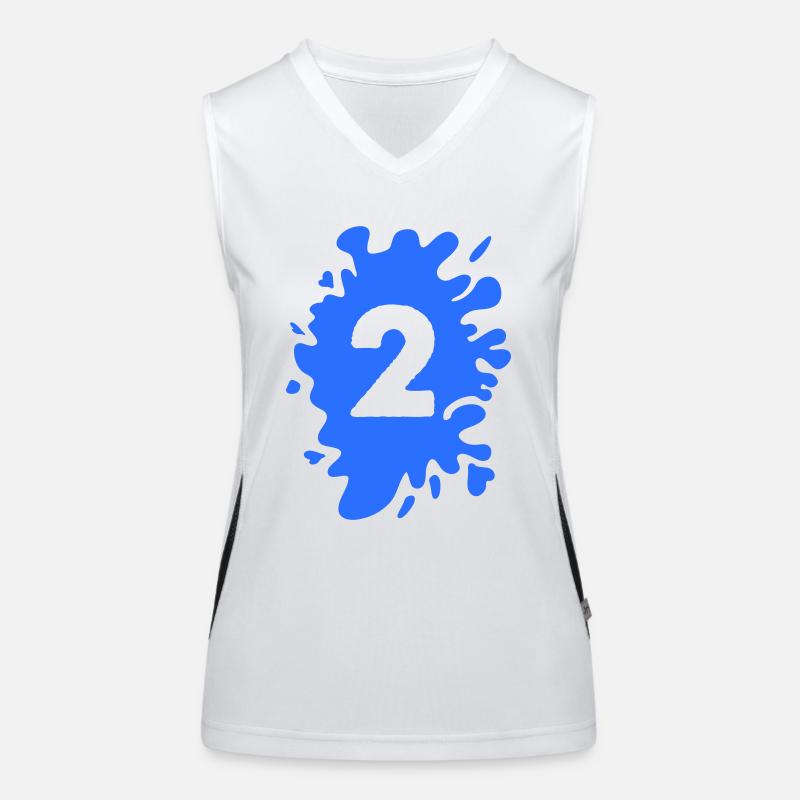 Blobs 2 Women's Functional Contrast Tank Top