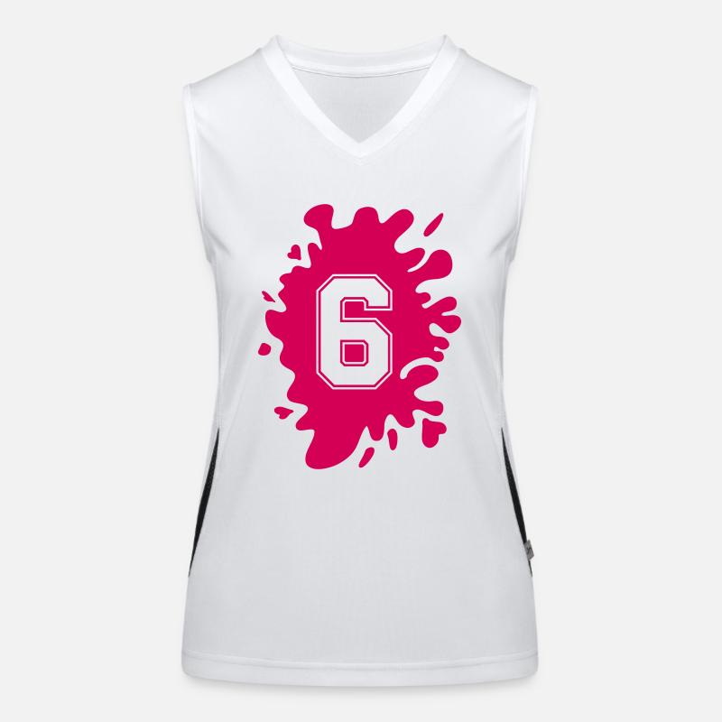 klecks 6 Funktionelles Kontrast-Tank Top für Frauen
