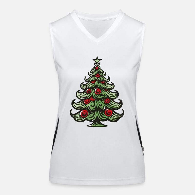 Arbre de Noël Débardeur respirant contrasté Femme