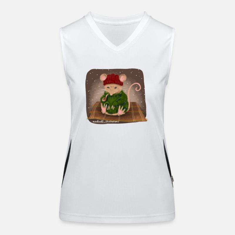 Mouse and pipe Women's Functional Contrast Tank Top