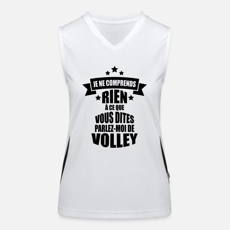 parlez-moi de volley Débardeur respirant contrasté Femme