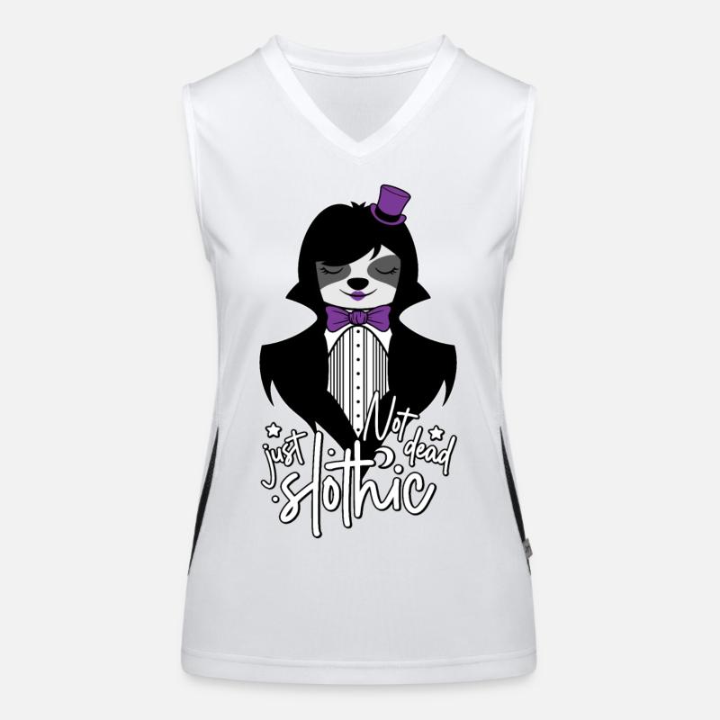 NOT DEAD JUST SLOTHIC - FAULTIER GOTH SLOTH GOTHIC Funktionelles Kontrast-Tank Top für Frauen