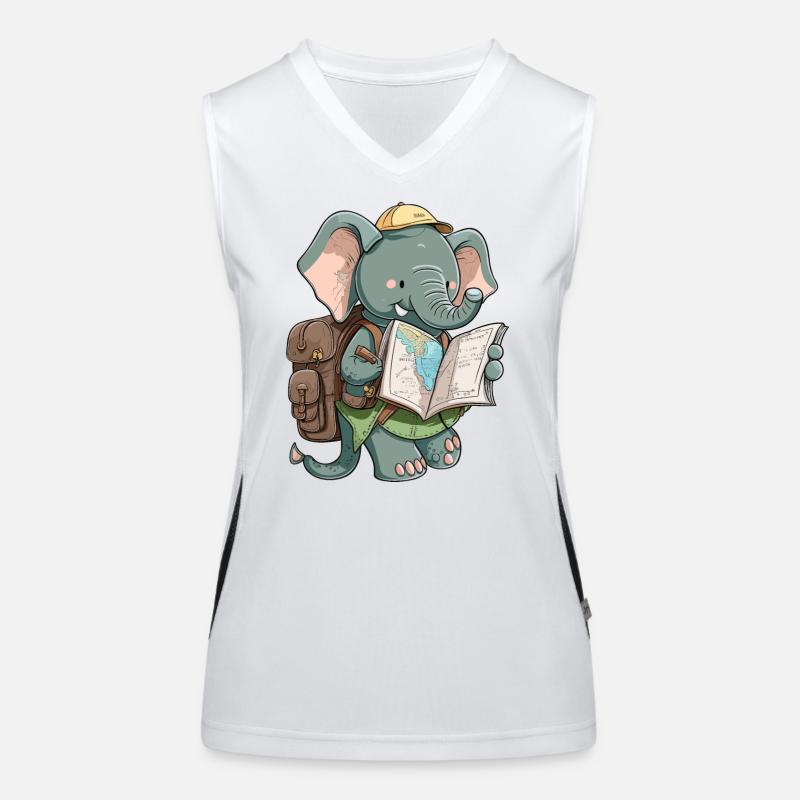 Elephant Explorer Women's Functional Contrast Tank Top