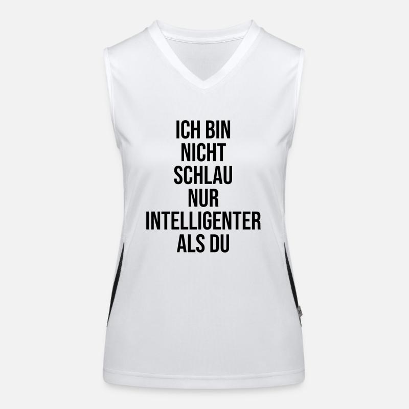 Sprüche Funktionelles Kontrast-Tank Top für Frauen