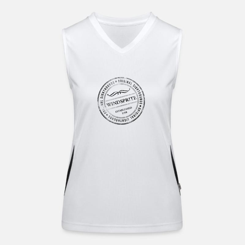 Windsprite Rubber Stamp Funktionelles Kontrast-Tank Top für Frauen