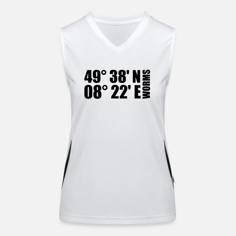 Coordonnées des vers Débardeur respirant contrasté Femme