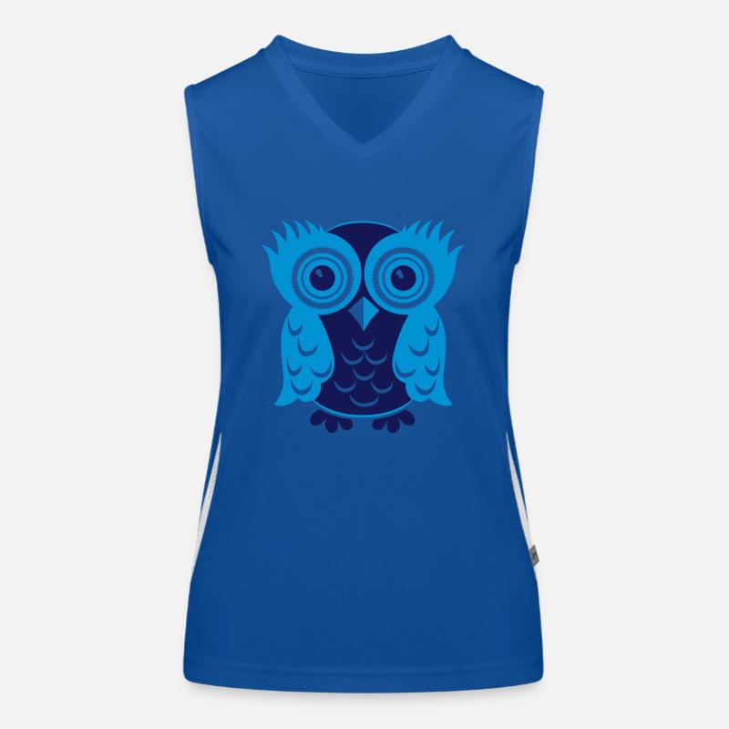 Owl Eule Funktionelles Kontrast-Tank Top für Frauen