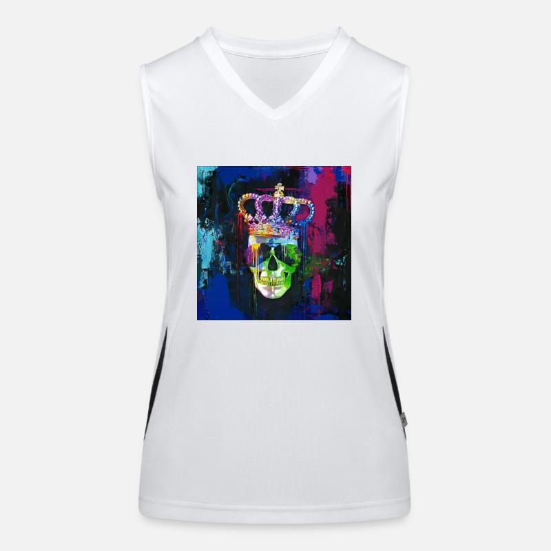 Skull King Funktionelles Kontrast-Tank Top für Frauen