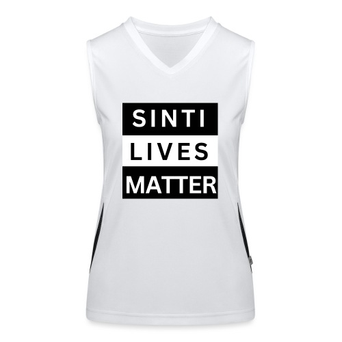 Sinti Lives Matter - Funktionelles Kontrast-Tank Top für Frauen