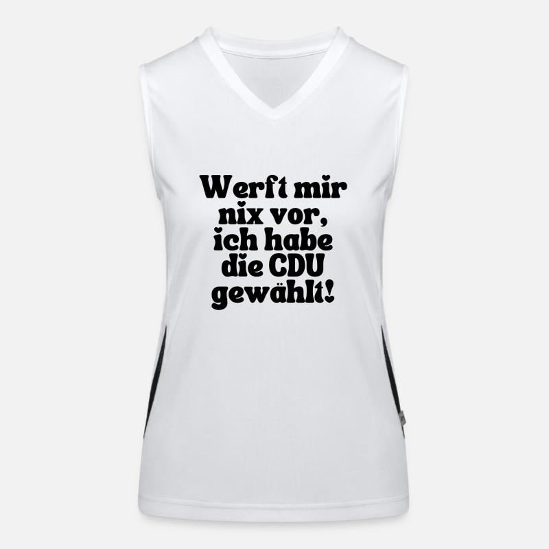 CDU Funktionelles Kontrast-Tank Top für Frauen