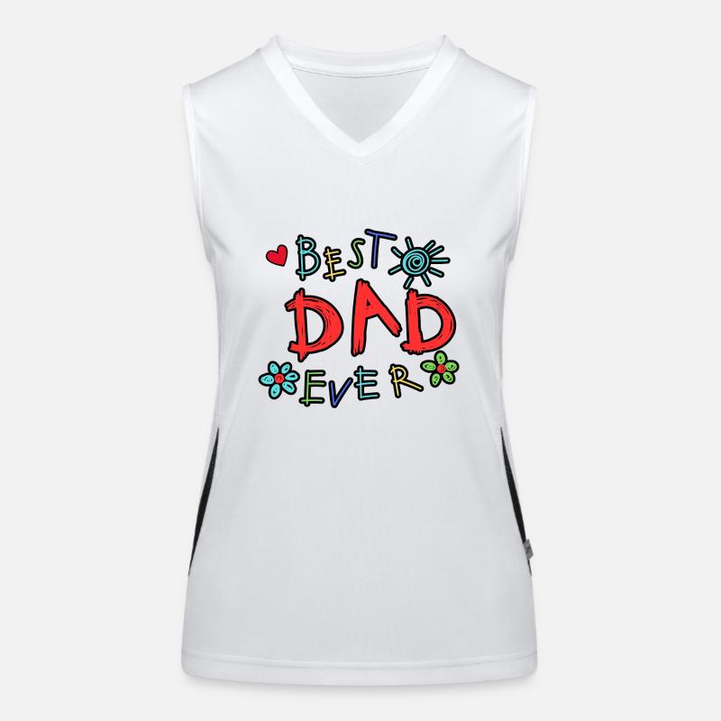 Best Dad Ever Women's Functional Contrast Tank Top