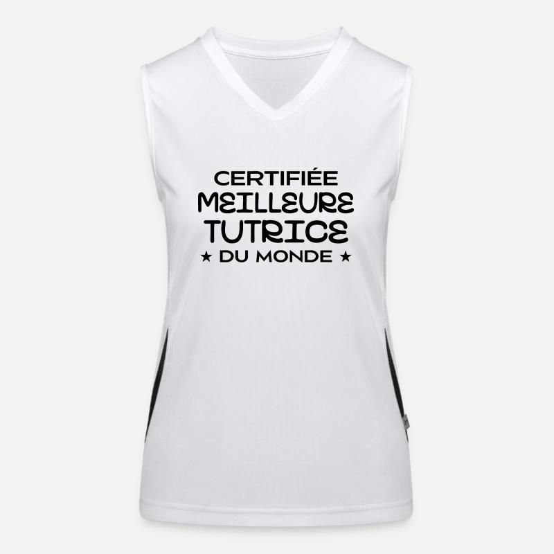 Certified Best Tutor in the World Women's Functional Contrast Tank Top