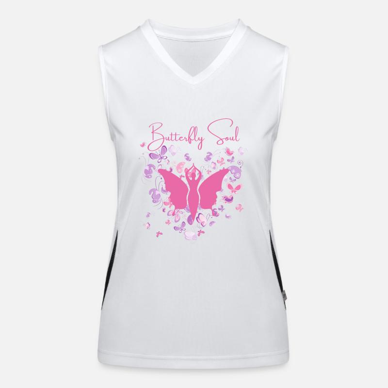 A New Butterfly Soul Women's Functional Contrast Tank Top