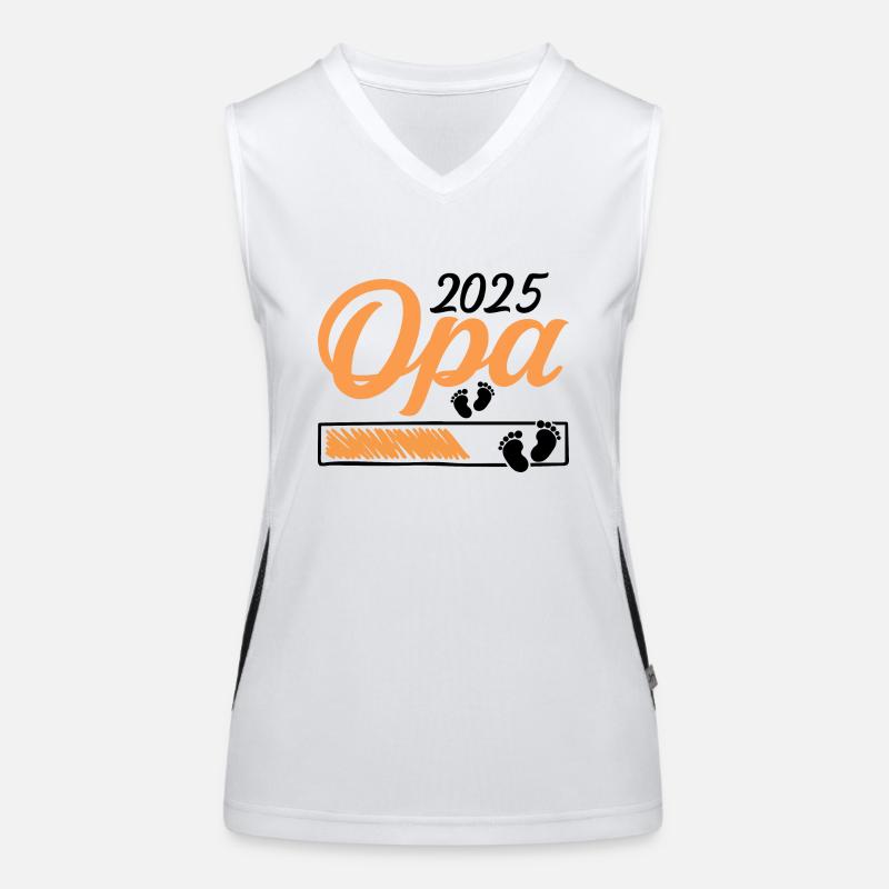 Werdender Opa 2025 Opa loading Geschenk Männer Funktionelles Kontrast-Tank Top für Frauen