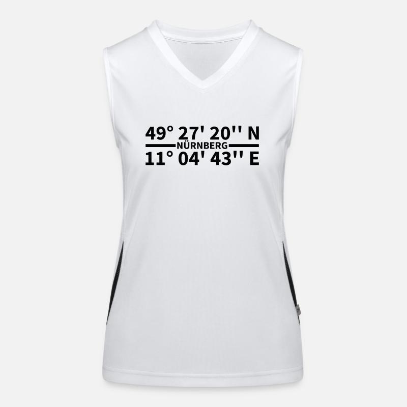 Nuremberg coordinates Women's Functional Contrast Tank Top