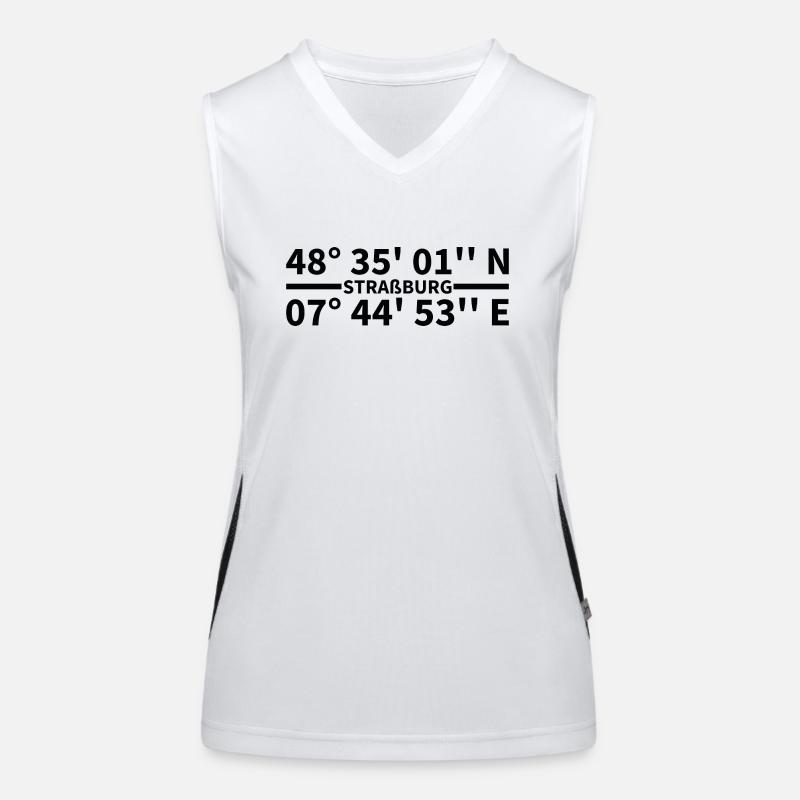 Strasbourg coordinates Women's Functional Contrast Tank Top