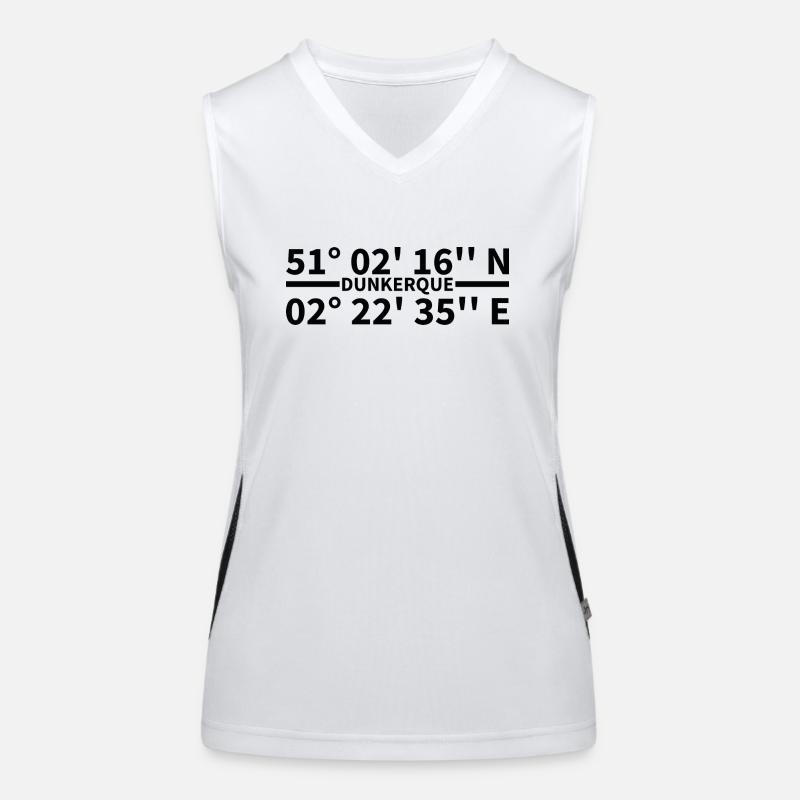 Coordonnées de Dunkerque Débardeur respirant contrasté Femme
