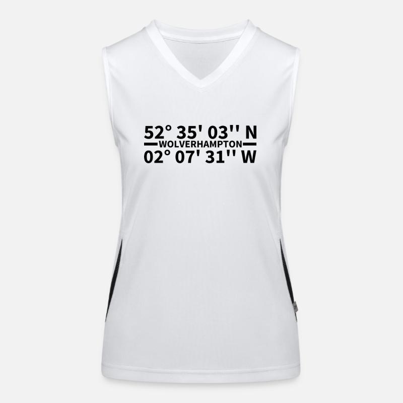 Wolverhampton Koordinaten Funktionelles Kontrast-Tank Top für Frauen