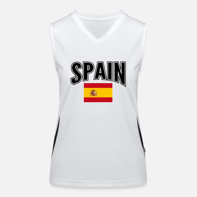 Spanien Funktionelles Kontrast-Tank Top für Frauen