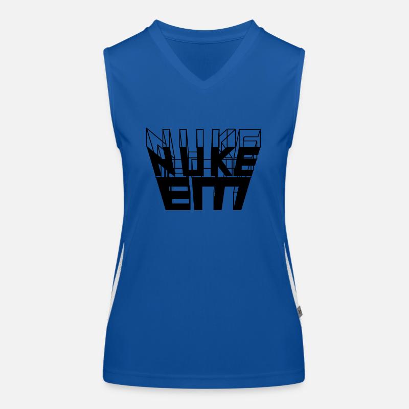 Nuke Em texte 3D Débardeur respirant contrasté Femme