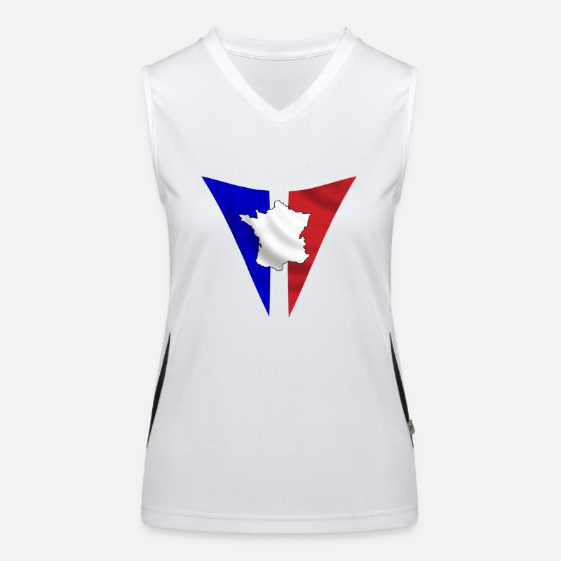 Frankreich Funktionelles Kontrast-Tank Top für Frauen